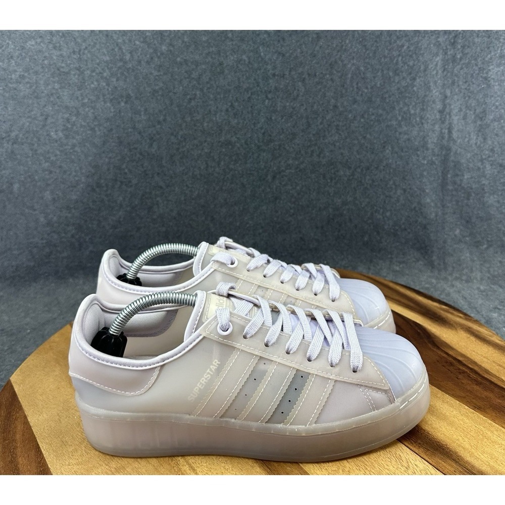 Adidas Superstar Jelly Purple Tint Womens Size 7 Running Walking Shoes Sneakers